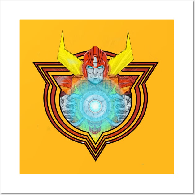 Hot Rod Rodimus Prime Transformers G1 Wall Art by nicitadesigns